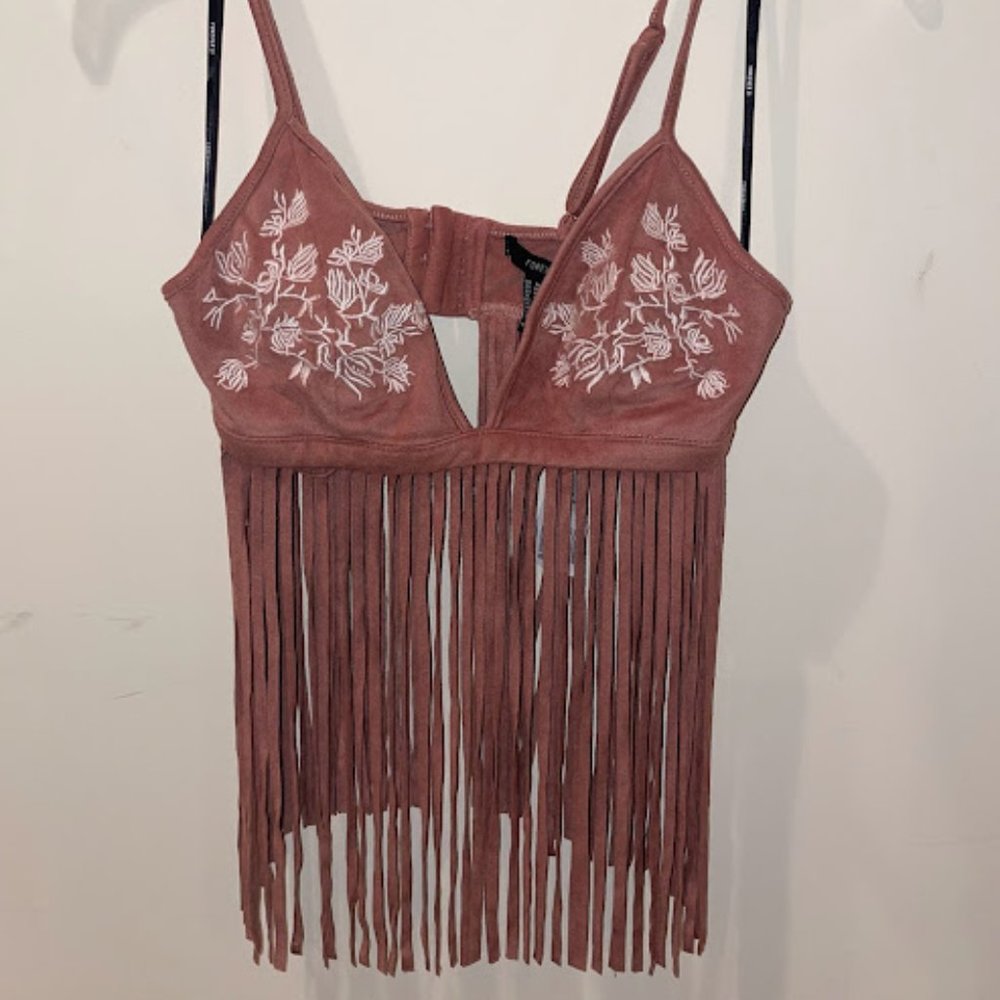 Women's Fringe Crop Top